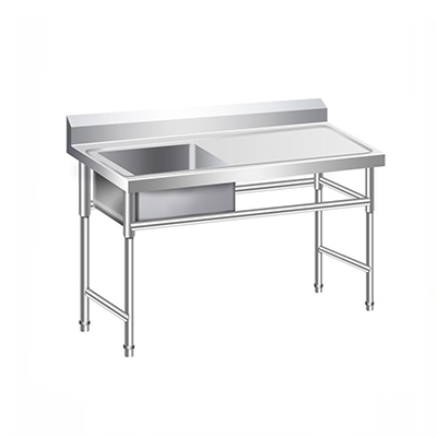 Stainless Steel Table With Sink 1500ST600-1R