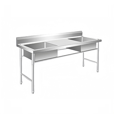 Stainless Prep Table With Sink 2000ST700-2C