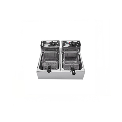 20L Dual Tank Two Basket Countertop Electric Fryer EF-102