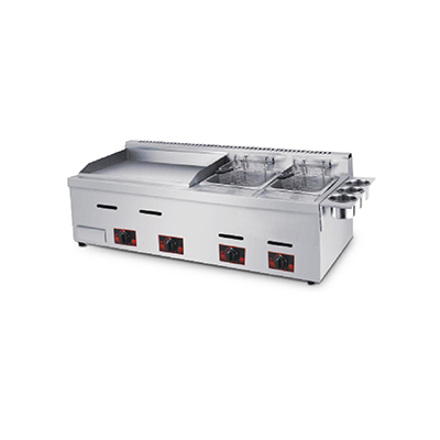 Gas Griddle With 2 Baskets Fryer GR-23